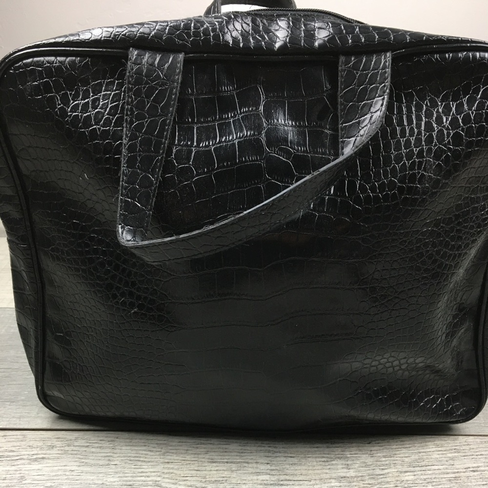 SAKS FIFTH AVENUE BLACK LAPTOP BAG